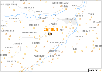 map of Cerova