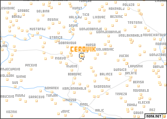map of Cerovik