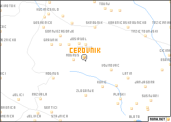 map of Cerovnik