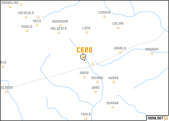 map of Céro