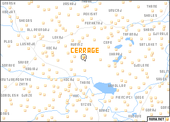 map of Çërragë