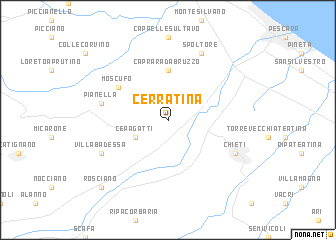 map of Cerratina