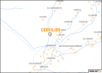 map of Cerrilios