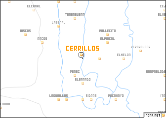 map of Cerrillos
