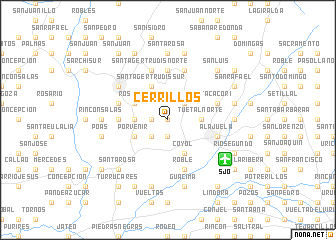 map of Cerrillos