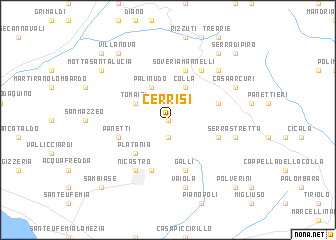 map of Cerrisi