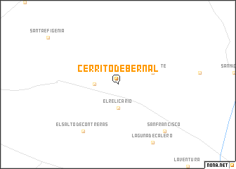 map of Cerrito de Bernal