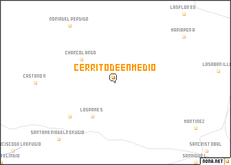 map of Cerrito de Enmedio