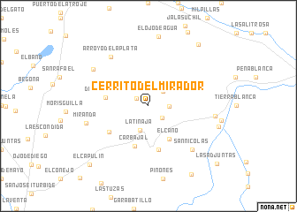 map of Cerrito del Mirador