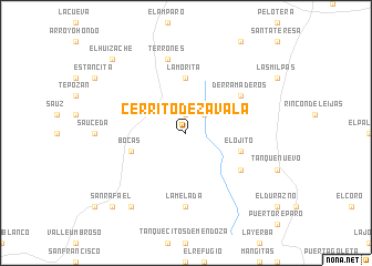 map of Cerrito de Zavala