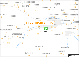 map of Cerritos Blancos