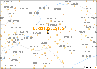 map of Cerritos Oestes