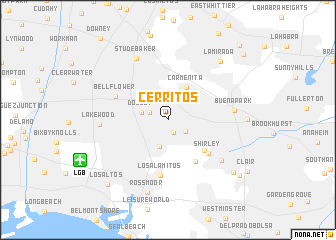 map of Cerritos