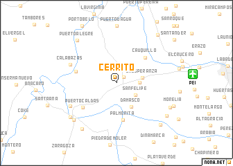 map of Cerrito