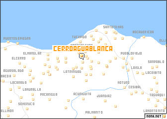 map of Cerro Agua Blanca