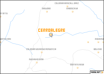 map of Cêrro Alegre