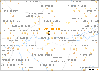 map of Cerro Alto