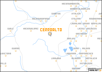 map of Cerro Alto