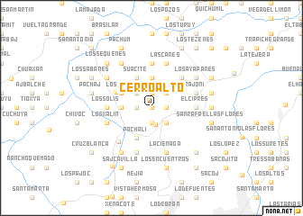 map of Cerro Alto