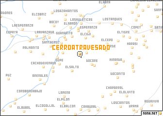 map of Cerro Atravesado