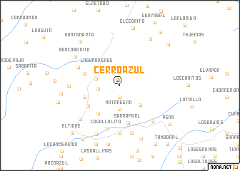 map of Cerro Azul