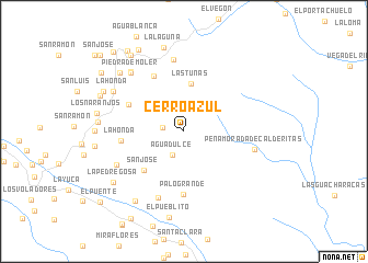 map of Cerro Azul