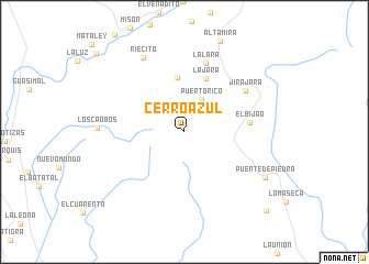 map of Cerro Azul