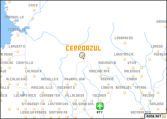 map of Cerro Azul