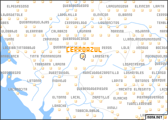 map of Cerro Azul