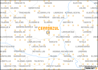 map of Cerro Azul