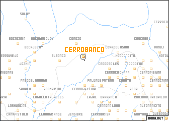 map of Cerro Banco