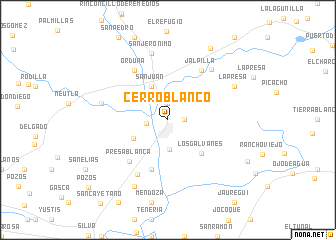 map of Cerro Blanco