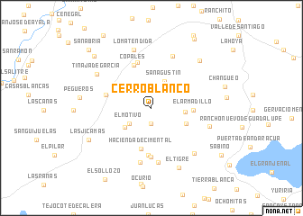 map of Cerro Blanco