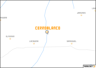 map of Cerro Blanco