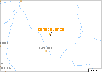 map of Cerro Blanco