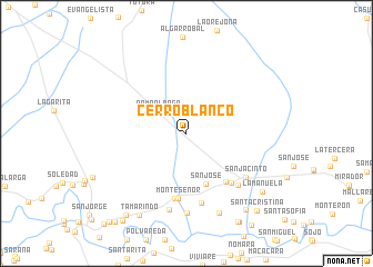 map of Cerro Blanco