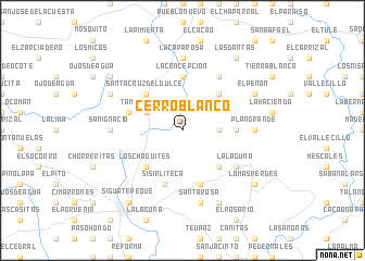 map of Cerro Blanco