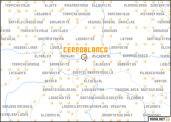 map of Cerro Blanco