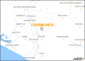 map of Cerro Blanco
