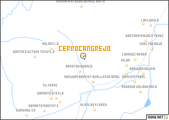 map of Cerro Cangrejo