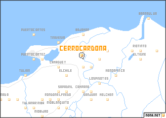 map of Cerro Cardona