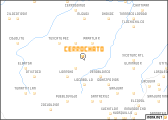 map of Cerro Chato