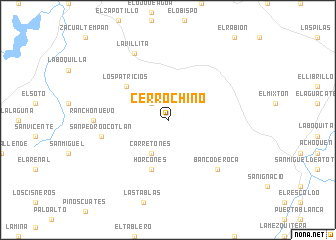 map of Cerro Chino