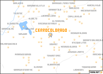 map of Cerro Colorado