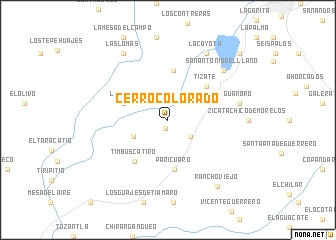 map of Cerro Colorado