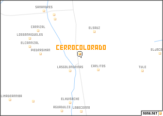map of Cerro Colorado