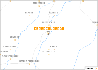 map of Cerro Colorado