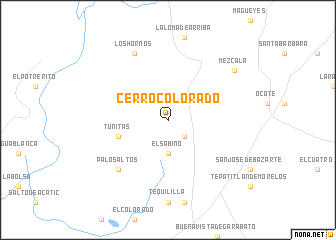 map of Cerro Colorado