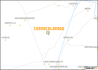map of Cerro Colorado