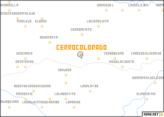 map of Cerro Colorado